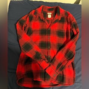 GAP Classic Red and Black Checkered Shirt
